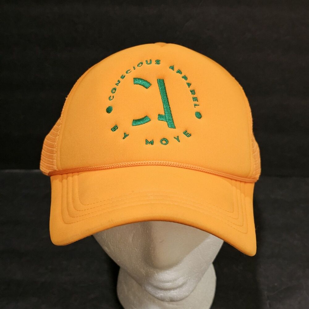 Conscious Apparel Yellow Snapback Trucker Hat Cap